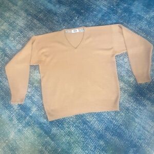 100% Lambswool Vintage 1980s V-Neck Sweater By Harbour Club, NEVER WORN NOSWOT